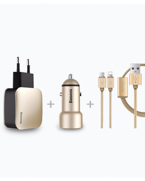 Complete Charging Set 3.4A Gold