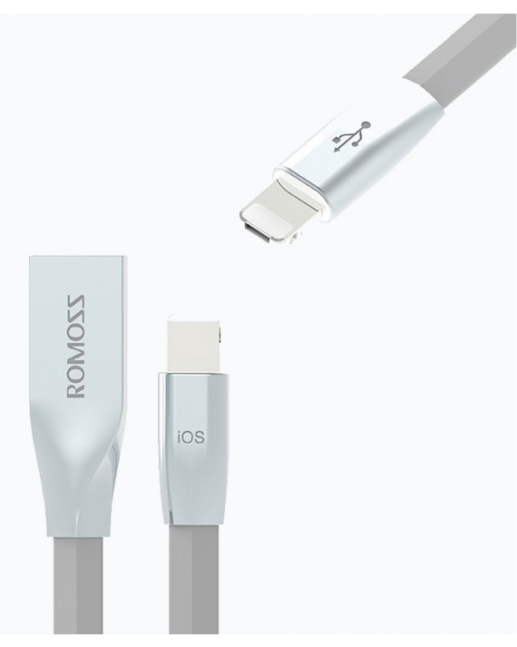 Hybrid Charging Cable 2 in 1 2.1A Silver