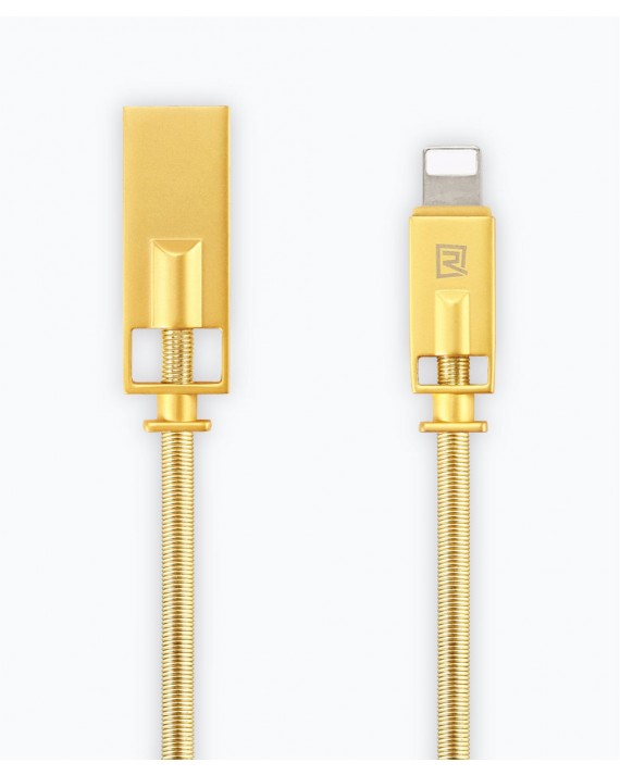 Royalty Charging Cable For iPhone/iPad/ipod 2.1A Gold