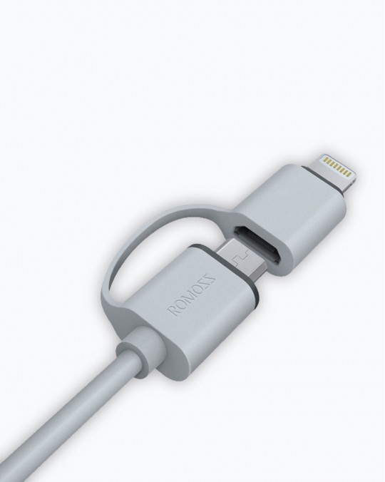 Classic 2 in 1 Charging Cable 2A White